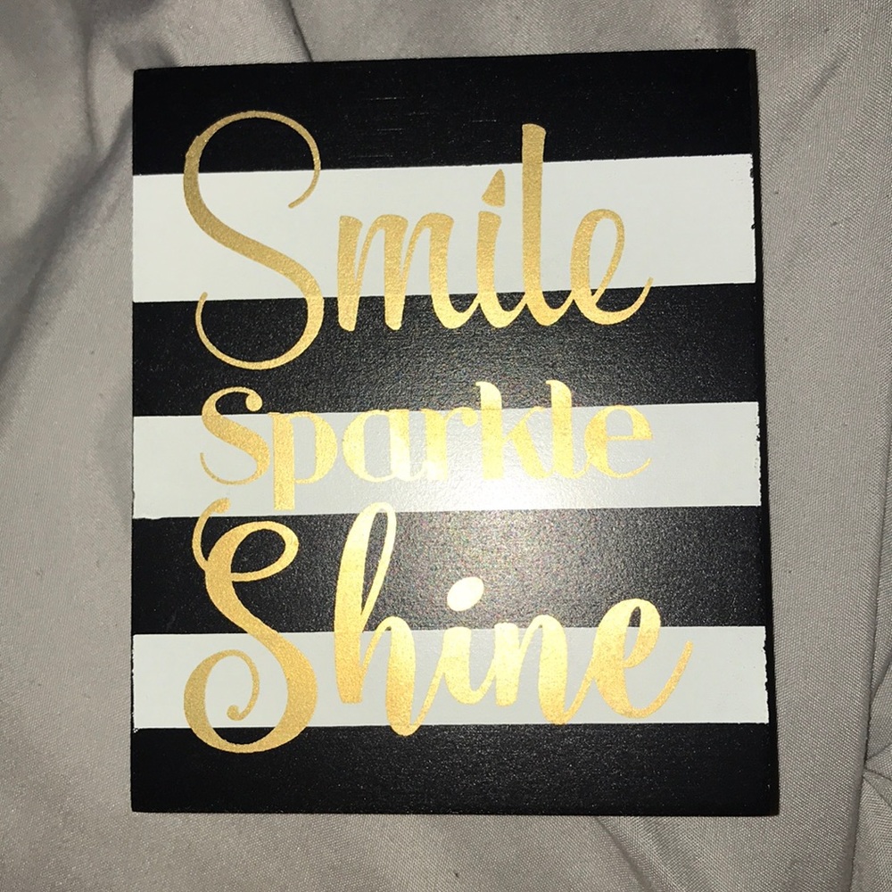 smile sparkle shine home decor